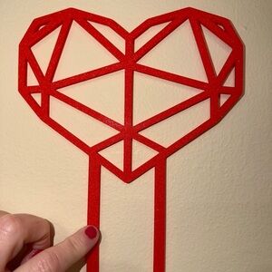 Heart plant support trellis stylish geometrical design